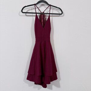 Windsor, Late night fantasy Open back fit flare dress, size xs